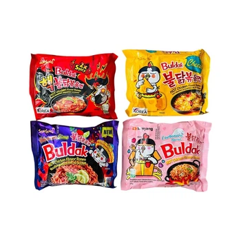 Локшина рамен дуже гостра Samyang Buldak Hot Chiken MIX V7 *4 140 грам (сет із 4 штук)