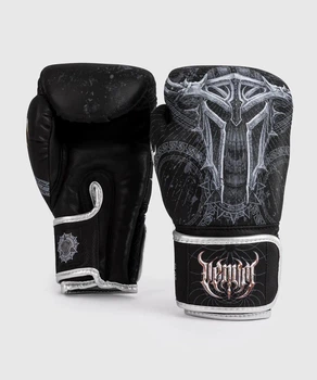 Боксерские перчатки Venum Gladiator 5.0 черные/серые 12 унций