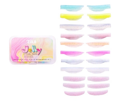 Валики (бигуди) для ламинирования Jelly L-Curl для верхних и нижних ресниц Zola (11 пар)