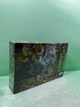 Пазли, 500 деталів, Дикі кішки, (DT500-14), Vladi Toys