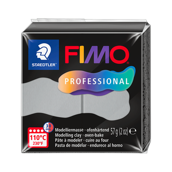 Полимерная глина Fimo Professional, 57 г., Серая (8040-80)