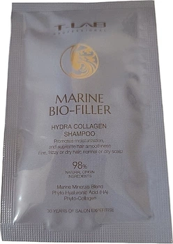 Шампунь для волос с гидролизованным коллагеном (пробник) - T-Lab Professional Marine Bio-Filler Hydra Collagen Shampoo 15ml (1463711-28929271)