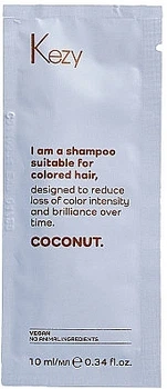 Шампунь для окрашенных волос (пробник) - Kezy Coconut Shampoo 10ml (1443544-27165595)