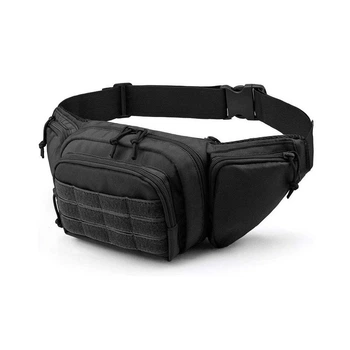 Набедренная сумка бананка ARMOR BAG чорная на пояс з MOLLE