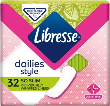 Прокладки гигиенические Libresse Dailies Style So Slim 32 шт (7322540083934)