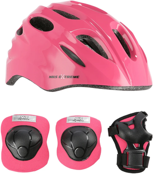 Zestaw Nils Extreme MTW01+H210 XS Różowy (16-70-303) (5907695595901)