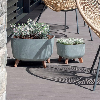 Садовий горщик Prosperplast Gracia Square Concrete (DGQL400E-422U)