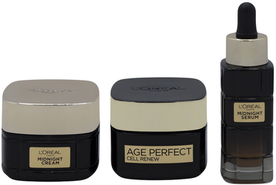 Zestaw do pielęgnacji twarzy L'Oreal Paris Age Perfect Krem na dzień 50 ml + Krem na noc 50 ml + Serum 30 ml (3660732637911)