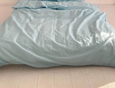 Простирадло на гумці Бязь Gold Luxe 160х200х20 небесний
