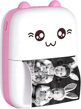 Детский портативный термопринтер JoyPro Mini Printer Pink (1091-21r)