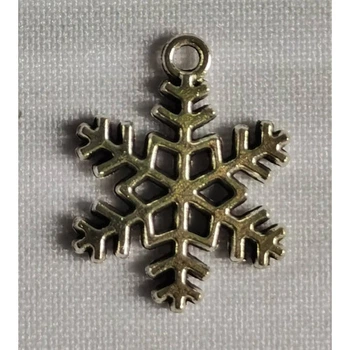 Підвіска (шармик) Only Срібна сніжинка 2,3х2 см (Ш-0169)