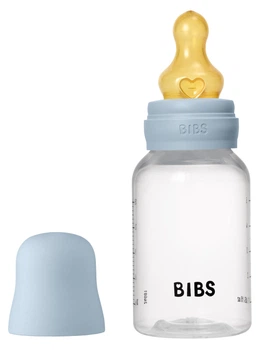 Дитяча пляшечка BIBS Baby Blue 150 мл, 0 міс+ повільний потік