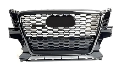 Решетка радиатора RSQ-Style для Audi Q5 2008-2012 (черная с хромом)