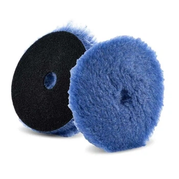 Полірувальний круг з отвором гібридна шерсть Lake Country Blue Hybrid Wool 150мм (HYB-159)