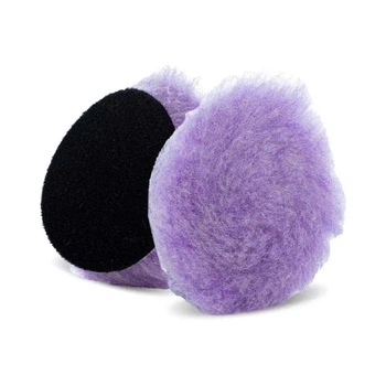 Полірувальний круг гібридна шерсть Lake Country Purple Foamed Wool Buffing & Polishing 76мм (58-423-1)
