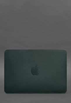 Чехол из натуральной кожи для MacBook 13 зеленый(BB_30003375)