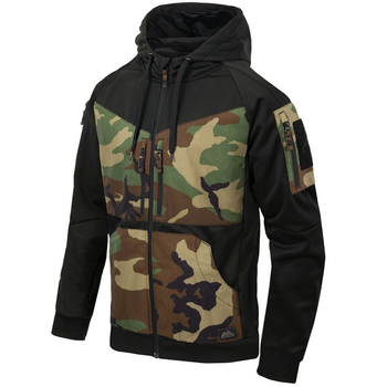 Кофта тактична Helikon-Tex худі Hoodie 2XL Black Woodland (BL-RHF-PO-0103A-B07-XXL)