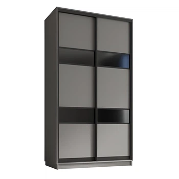 Шкаф купе двухдверный Лофт 04В-146 (140х60х220) Антрацит