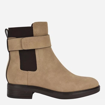 Женские демисезонные челси высокие Tommy Hilfiger 750623064 40 Бежевые (1159842543)