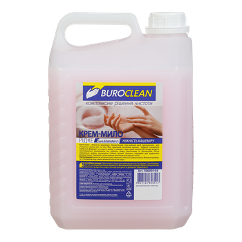 Мило рідке BuroClean EuroStandart Крем-мило 10600104 5л Ніжність Кашеміру (1/2)