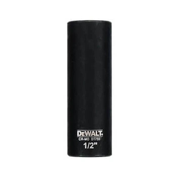 Головка торцевая ударная DeWALT IMPACT 19 мм 1/2″ для гайковертов стальная (DT7553)