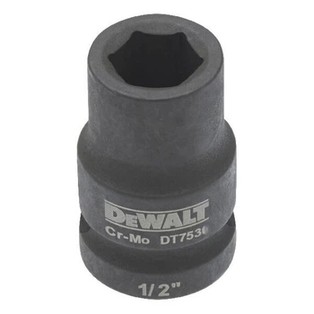 Головка торцевая ударная DeWALT IMPACT 17 мм присоединение 1/2 дюйма для ударных гайковертов (DT7535)