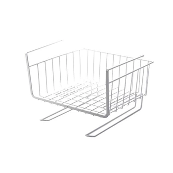 Полка навесная Stenson TD01319 White металлическая с держателем 29×24.5×18.5 см (WW02861)