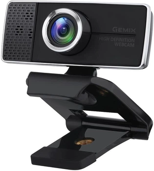 Веб-камера Gemix T20, Black, 1.3Mp, 1280x720/30fps, микрофон, USB 2.0, фиксированный фокус, 1.5м, многофункциональный зажим