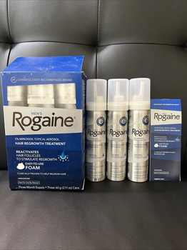 Піна Rogaine 5% для росту волосся 3 флакони по 60 г