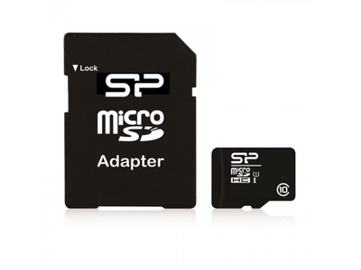 Карта пам'яті Silicon Power MicroSDHC 8GB Class 10 + adapter (SP008GBSTH010V10SP)