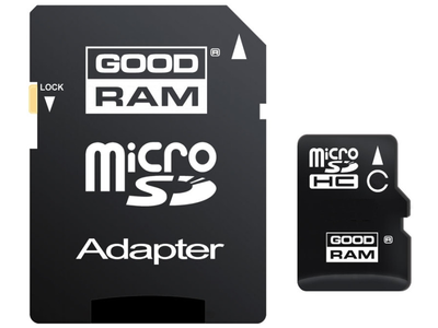Карта пам'яті GOODRAM 16 GB microSDHC UHS-I Class10 + SD-adapter (M1AA-0160R12)