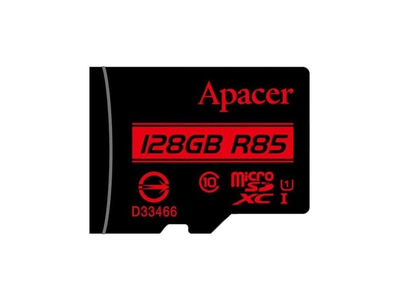 Карта пам'яті Apacer 128 GB microSDXC Class 10 UHS-I R85 (AP128GMCSX10U5-RA)
