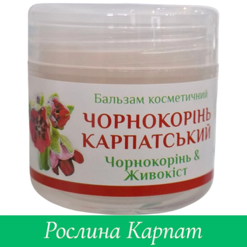 Бальзам Чорнокорінь карпатський, Рослина Карпат, 1 флакон 50 мл