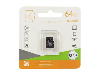 Карта пам'яті T&G 64 GB microSDXC Class 10 UHS-I (U3) (TG-64GBSDU3CL10-00)