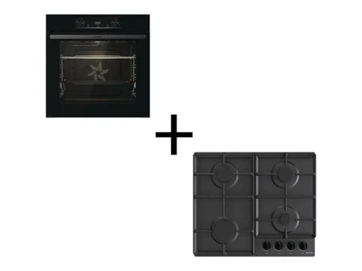 Газова варильна поверхня з духовкою Gorenje BO6735E02BK+G641EB