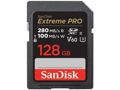 Карта пам'яті SanDisk 128 GB SDXC Class 10 UHS-II U3 V60 Extreme Pro (SDSDXEP-128G-GN4IN)