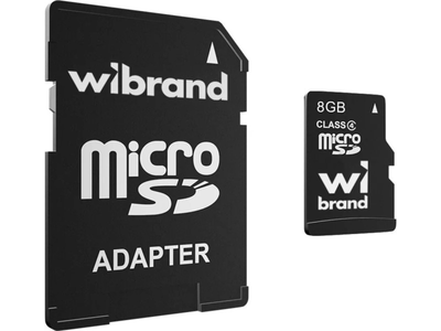 Карта пам'яті Wibrand 8 GB microSD Class 4 (WICDC4/8GB-A)