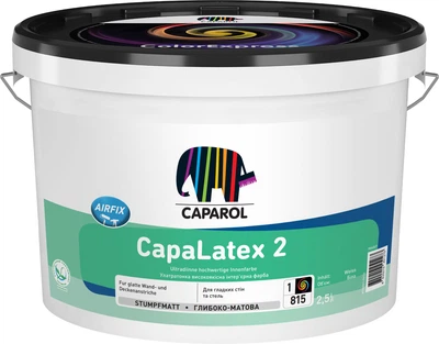 Фарба інтер'єрна латексна Caparol глибоко-матова CapaLatex 2 База 1 2.5 л (986069)