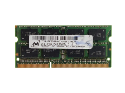 Оперативна пам'ять для ноутбука SODIMM Micron DDR3 2Gb 1066MHz PC3-8500S (MT16JSF25664HZ-1G1F1) 14037