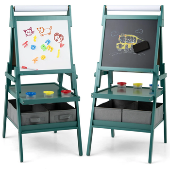 Детский мольберт KidsBunkBed 54х46х101.5 см цвет зеленый