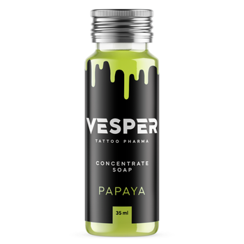 Антибактеріальне мило-концентрат Vesper для тату Papaya 35 мл