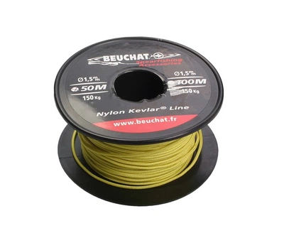 Линь Beuchat нейлоновый Kevlar 1.5 мм желтый
