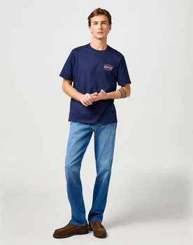 Футболка Wrangler Small Graphic Tee (112362354) Синий XL-00