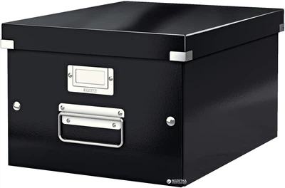 Архівний бокс Leitz WOW Click & Store А4 Чорний (4002432396801)