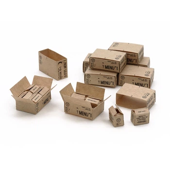 Збірна модель Tamiya картонні ящики 10 шт. 1:35 10-in-1 Cartons WWII 12689