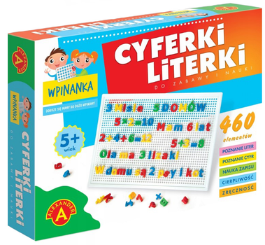 Klasyczna mozaika Alexander Wpinanka Cyferki i Literki 18677 (5906018018677)