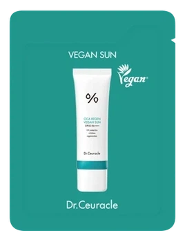 Сонцезахисний крем з центелою азіатською Dr.Ceuracle Cica Regen Vegan Sun, 2 мл