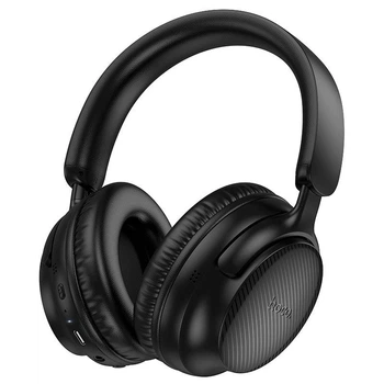 Беспроводные Bluetooth наушники Hoco W53 Tone BT headphones |портативная стерео гарнитура, Bluetooth 5.4, AUX, USB Type-C, до 46 часов воспроизведения, 400 мАч, встроенный микрофон, быстрая зарядка| Черный