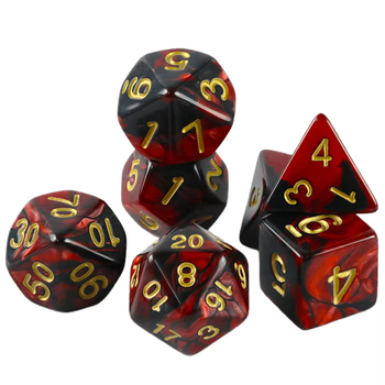 Набор игральных кубиков для настольных игр DND RPG TRPG