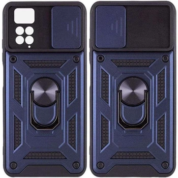 Протиударний броньований чохол із захистом камери для Xiaomi Redmi Note 11 Pro та Note 12 Pro Armor Case Keysion blue